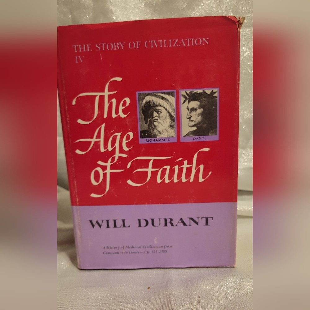 VTG 1950 HCDJ The Age of Faith by Will Durant, Vol. IV The Story of Civilization
